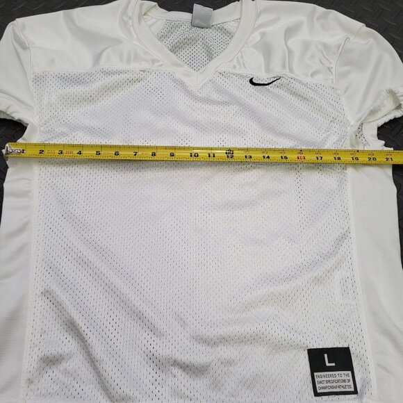 Nike Vapor Varsity Football Practice Mesh Jersey Shirt Men's Sz L 908729-100 - Picture 2 of 4